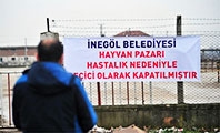 İnegöl Hayvan Pazarı Kapatıldı