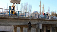 Telef Olan Koyunları &Ccedil;aya Attı